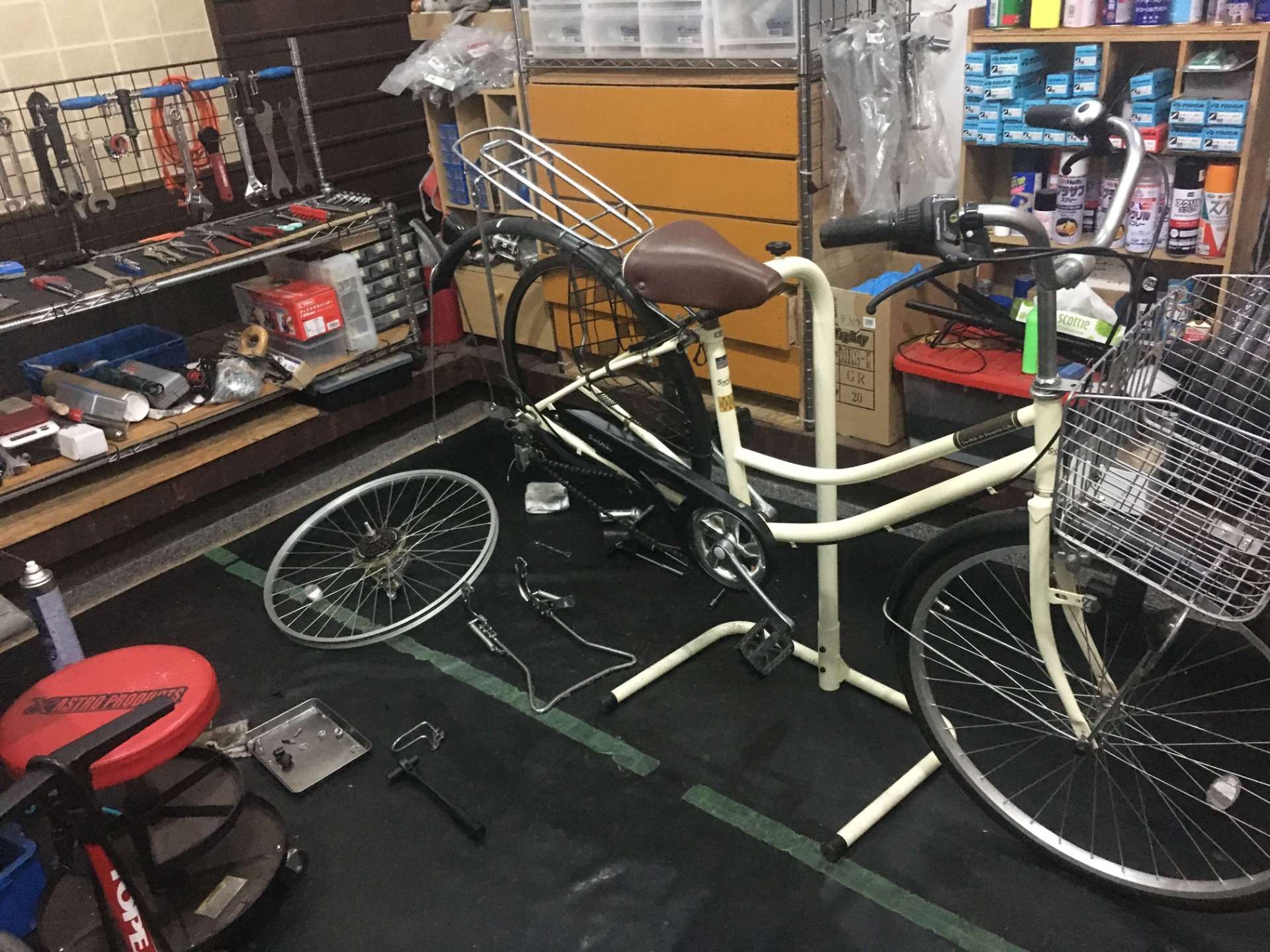 シティサイクルの修理をさせていただきました！【京都　自転車　サイクルケア】