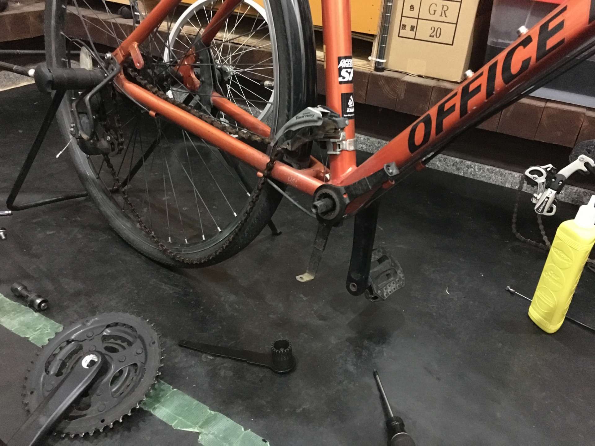 通学用の自転車の修理をさせていただきました！【京都　自転車　サイクルケア】