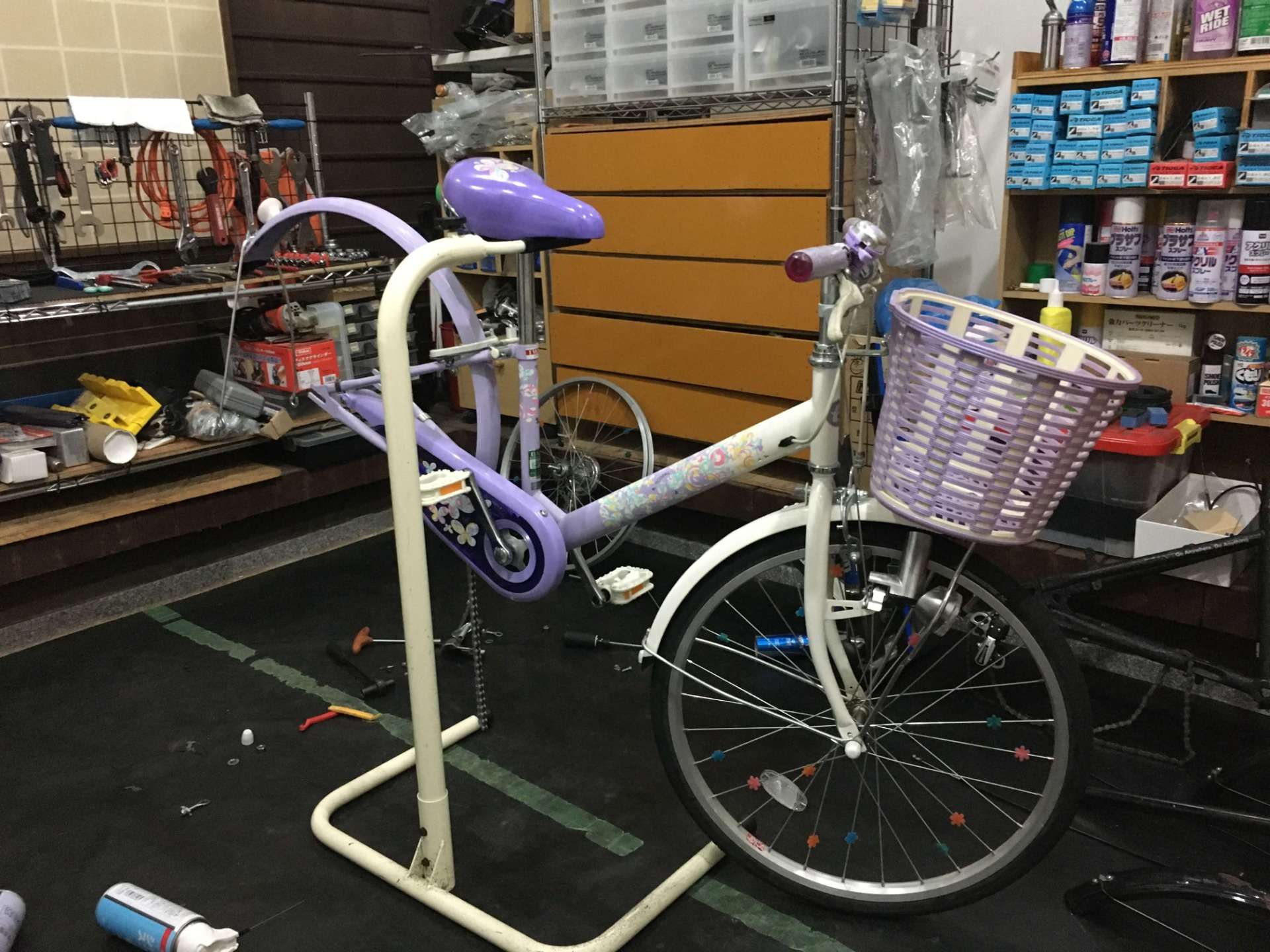 子ども用の自転車の修理をさせていただきました！【京都　自転車　サイクルケア】