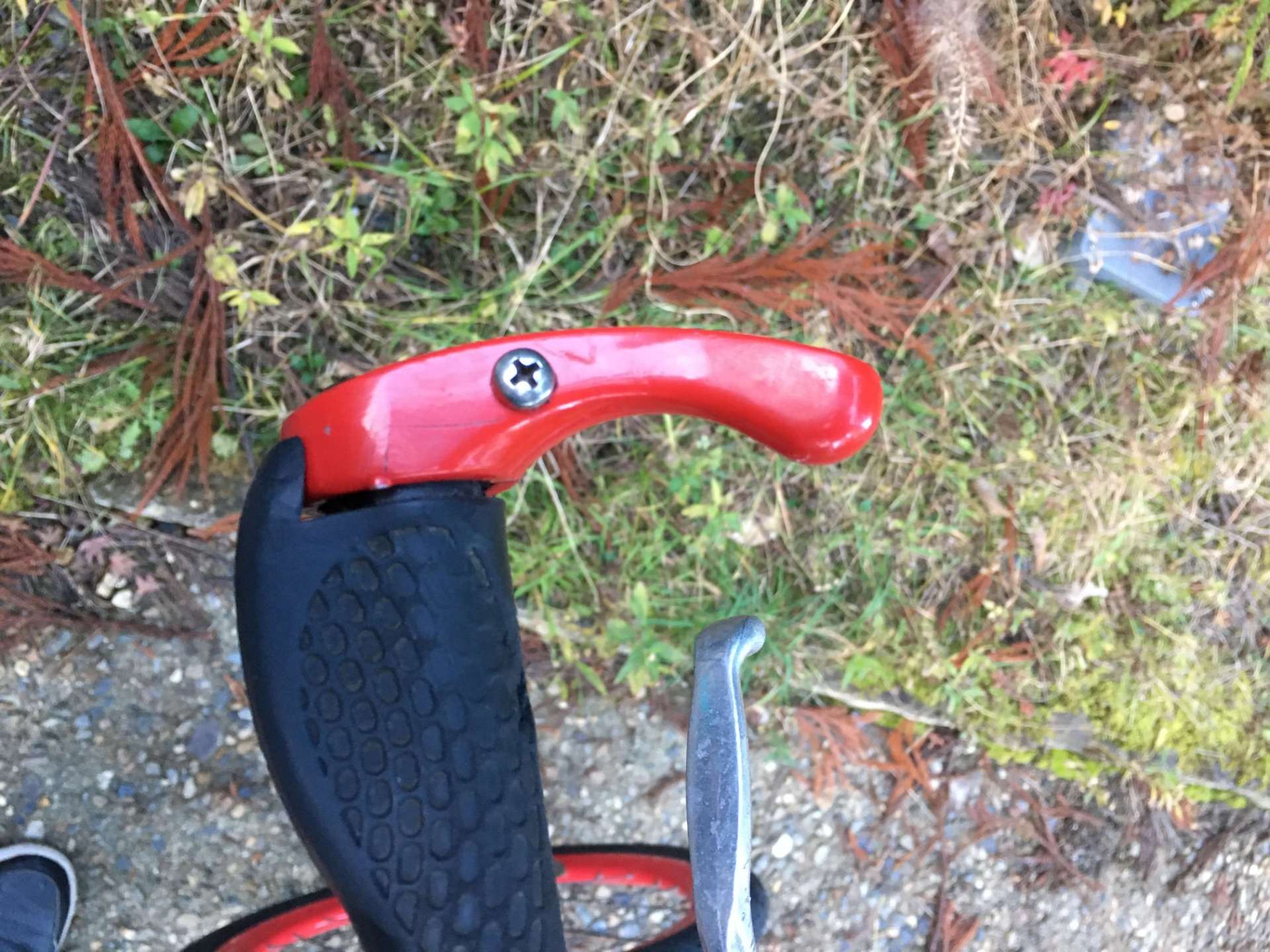 無理やりなバーエンドバーの固定をしてしまった(笑)【京都　自転車　サイクルケア】